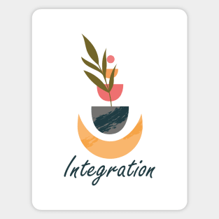 Integration Bohemian Art, inspirational meanings Magnet